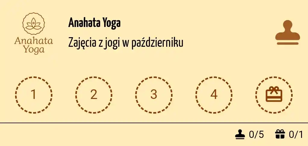 Karta motywacyjna do obecności na zajęciach